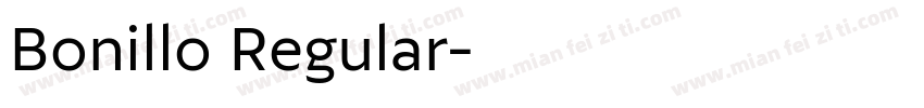 Bonillo Regular字体转换